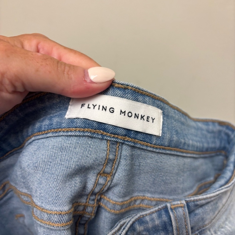 Flying Monkey Split Hem Flare Jeans - image 8